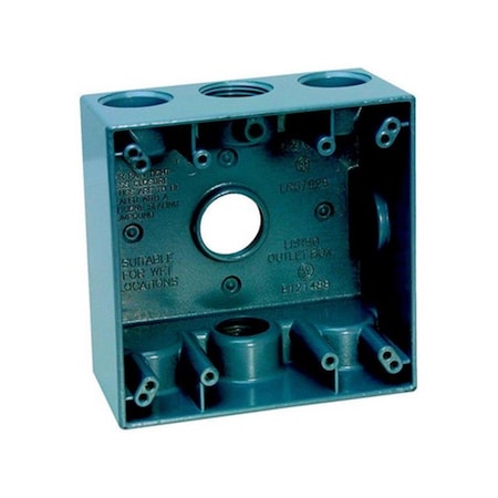 Sigma Electrical Box, Outlet Box Type, 2 Gangs 3460425